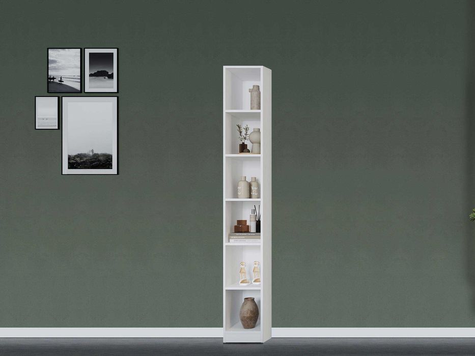 Dulap Nordis Alb cu polite - Transport in 4-10 zile