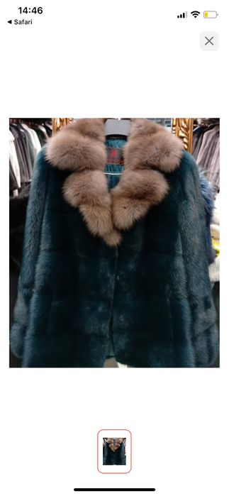 Шуба норка соболь