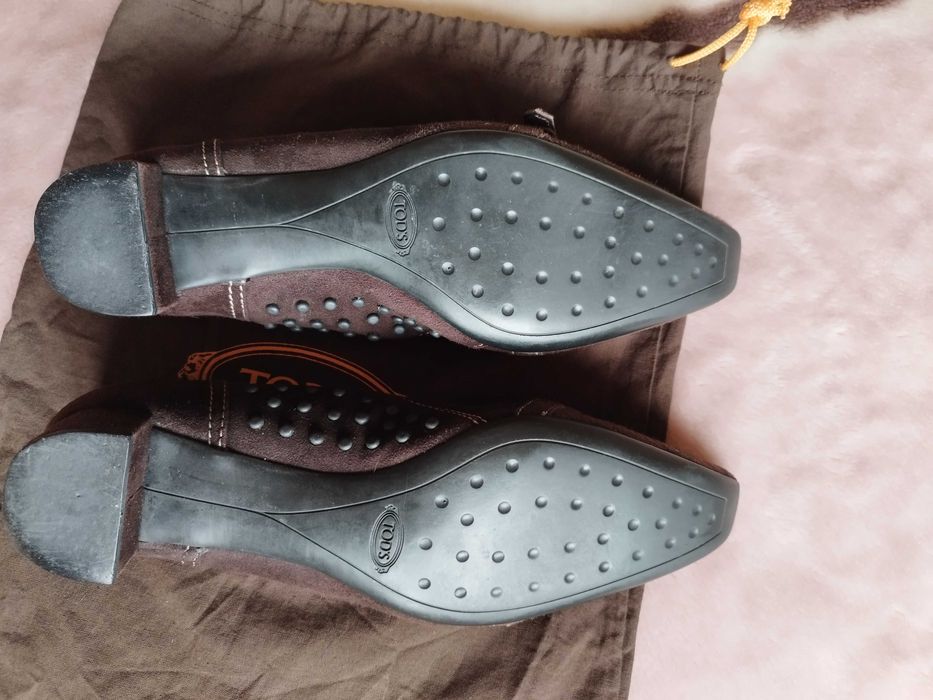 Tod's  велурени дамски мокасини