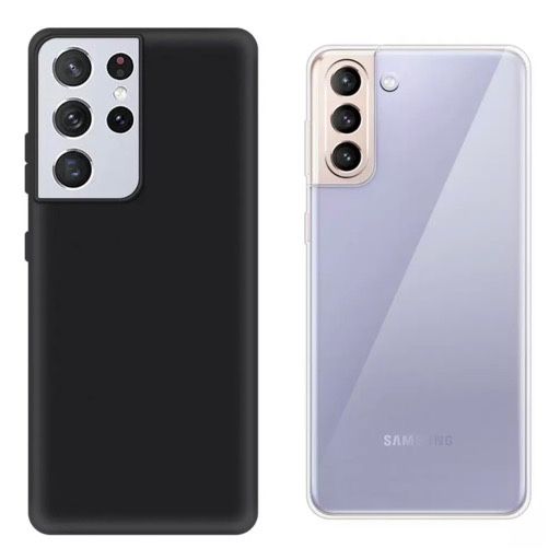 Samsung S21/S22/S23/S24/S25/S26 PLUS ULTRA EDGE Husa Silicon Neagra /Clara
