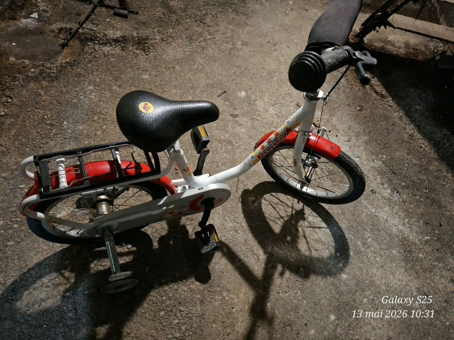 Bicicletă copii PUKY (Germania) cu roți ajutătoare