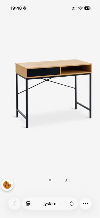 Masa birou (jysk) stejar cald negru