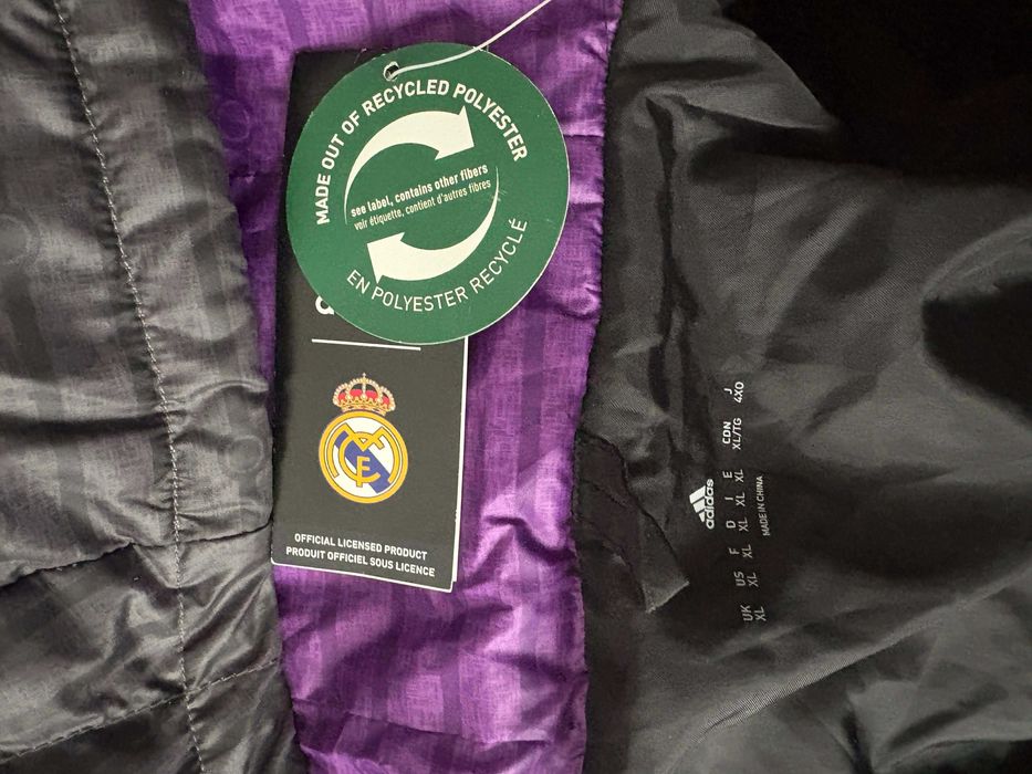 ADIDAS Official Real Madrid Long Down Jacket