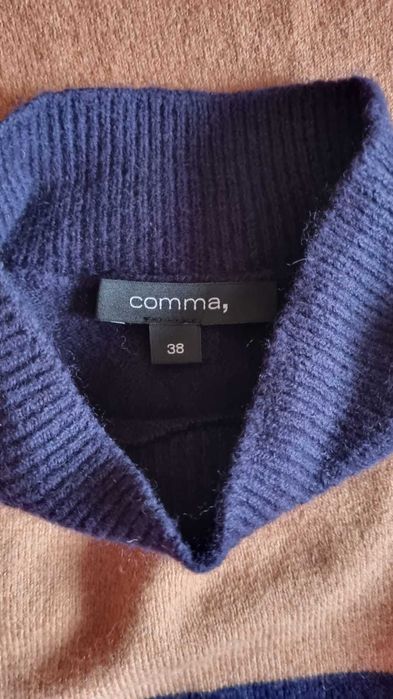 Rochie midi tricotata Comma, marimea M, lana, bumbac, poliamid