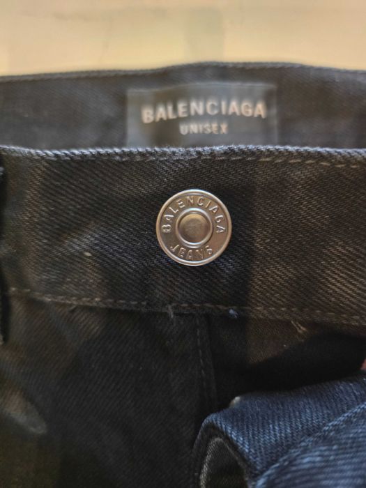 Balenciaga cut up jeans