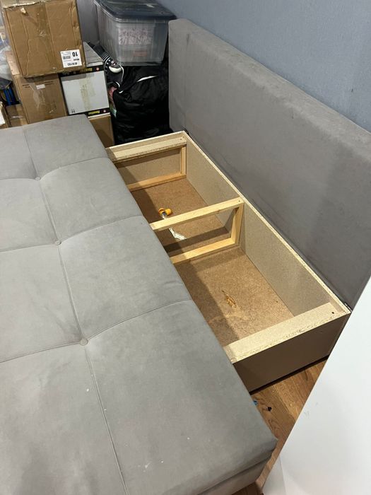 Диван тахта б/у серый