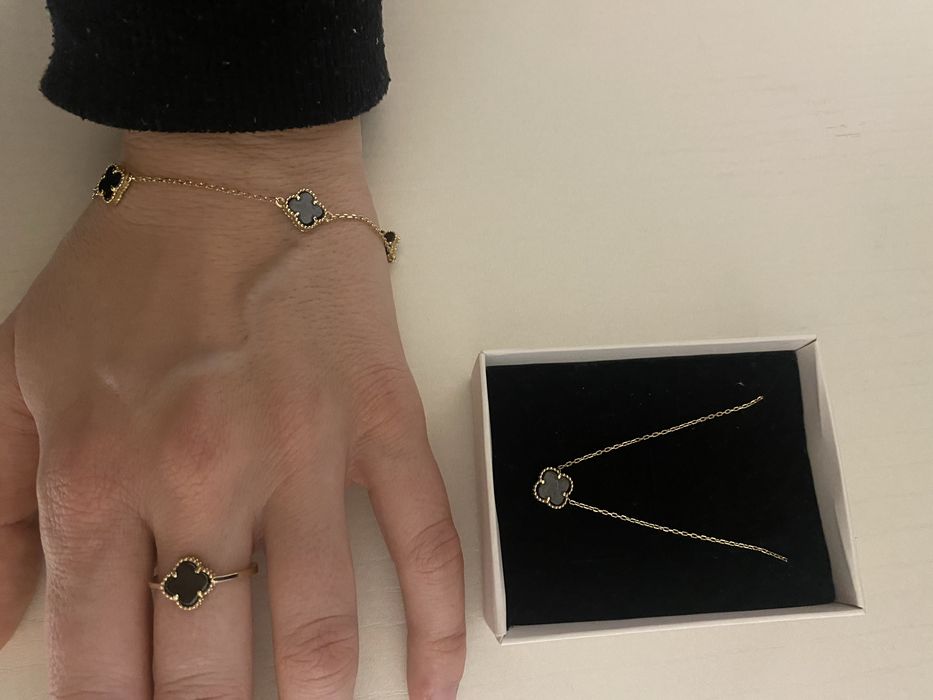 Златна гривна Van Cleef Ван Клийф, златно колие