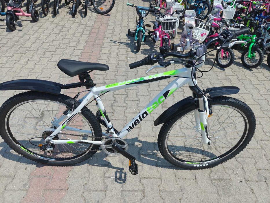 PA Алуминиев велосипед 27.5" PRO бял/зелен