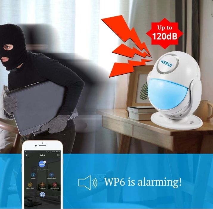 Senzori alarmă 120 DB wireless aplicație mobilă pe telefon telecomandă