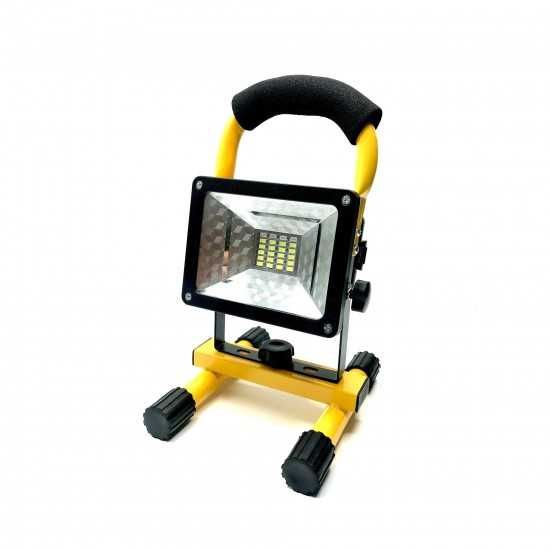 Proiector  LED Portabil  cu Maner, 30W, 2400 LUMENI, REINCARCABIL