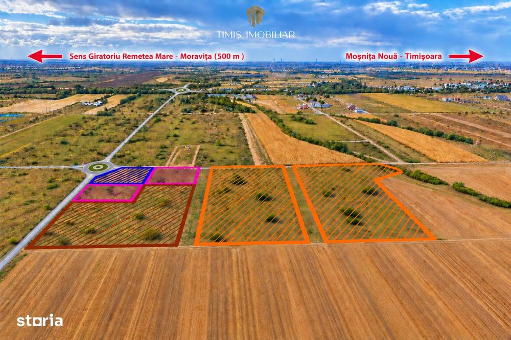 Terenuri 620–767 mp, CF individual – Moșnița Nouă | 0% comision