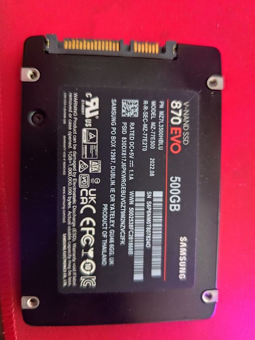 SSD 500Gb Samsung EVO