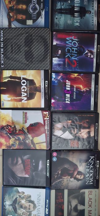 Filme blu-ray steelbook și 4k