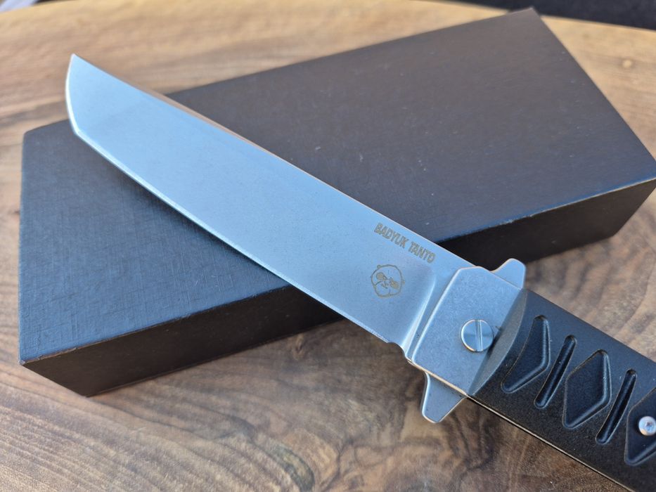 Сгъваем нож BRUTALICA BADYUK Tanto  Black Stonewash
