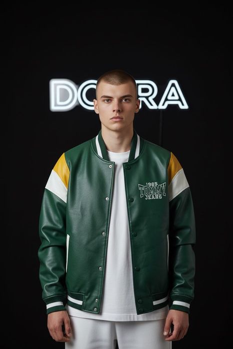 Geaca de piele Tomy Jeans XS