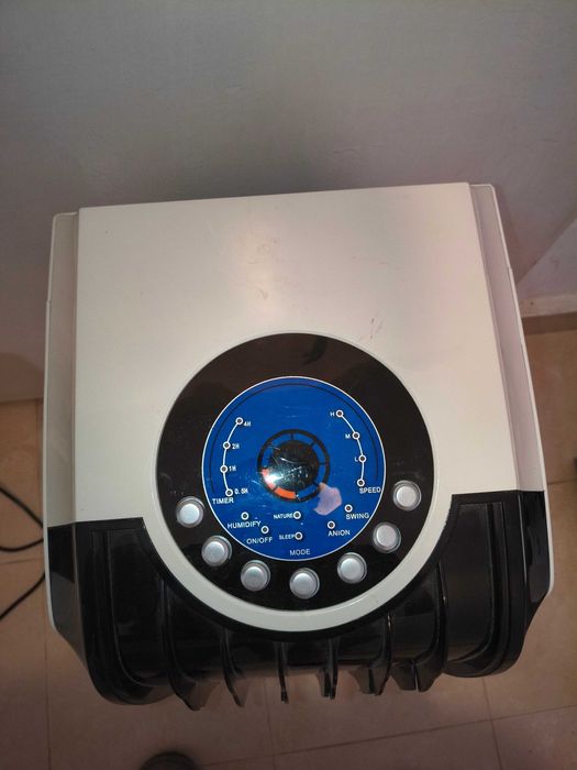 Мобилен охладител 4в1 Zilan ZLN-1307, 60W, Дистанционно, 8 литра, 3 скорости, Таймер бял/черен