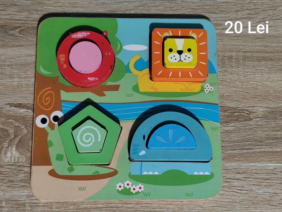 Jucarii lemn Montessori pt copii 0-3 ani