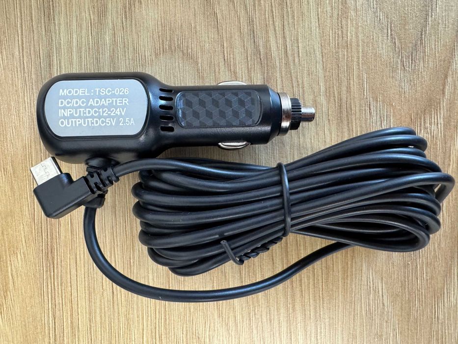 Cablu USB-A la USB-C de 3 metri + adaptor auto 12/24V la 5V 2.4A
