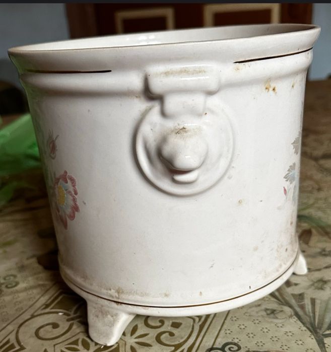 Vas ceramic alb bucatarie