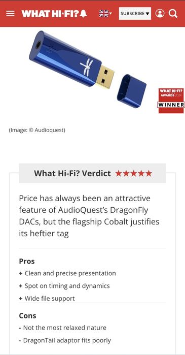 Dragonfly Cobalt DAC/AMP Casti IEM