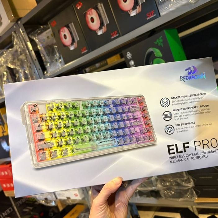 Беспроводная Механическая Клавиатура Redragon ELF PRO