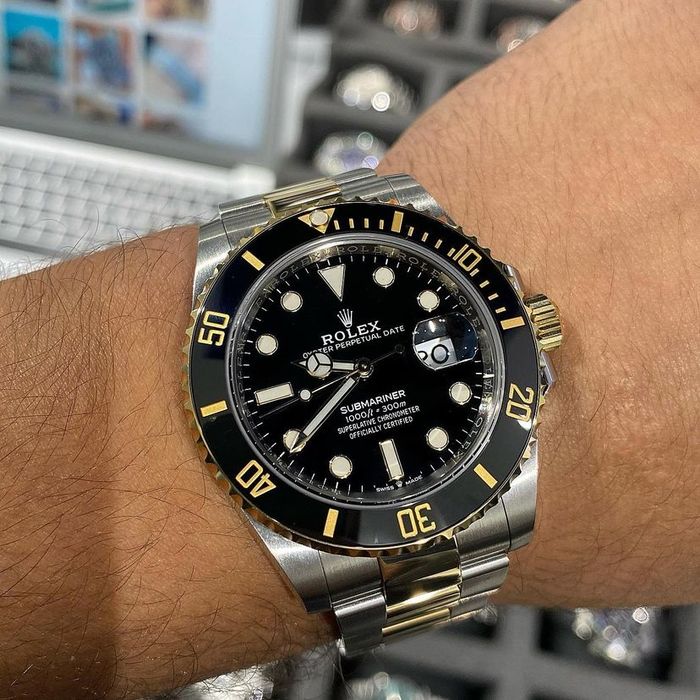 Ceas de lux rolex submariner two tone 41,mm