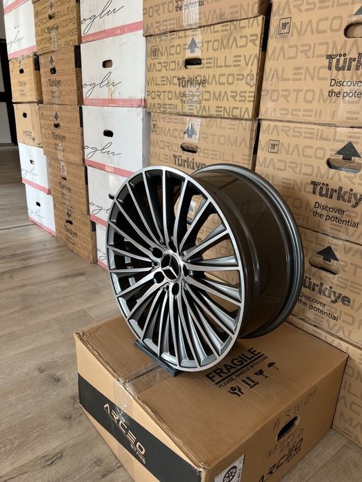 Jante EMR Wheels R17 Noi Mercedes Stil S500 Turbine Multispoke A B C E CLA CLS GLA GLB GLC GLK W176 W177 W204 W205 W212 W213