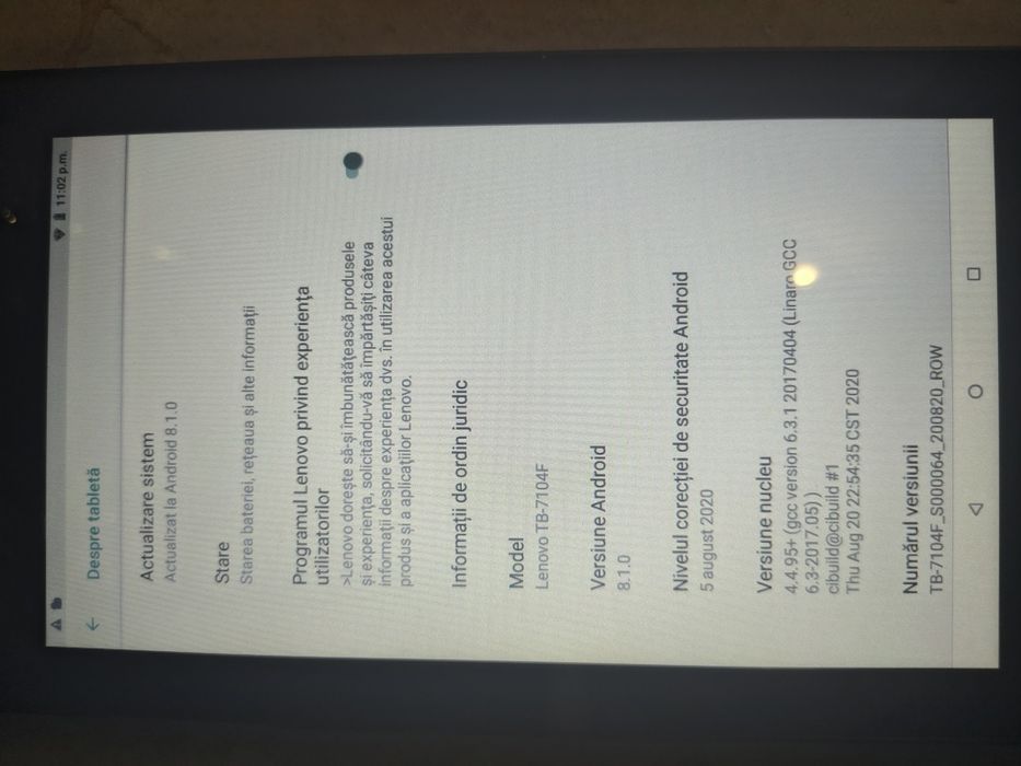 Tabletă Lenovo TB-7104F – 7 inch,