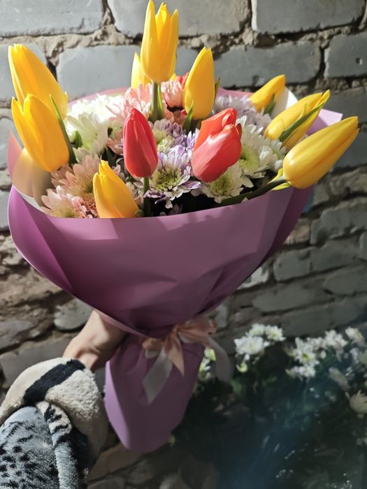 Букет хризантема цветы