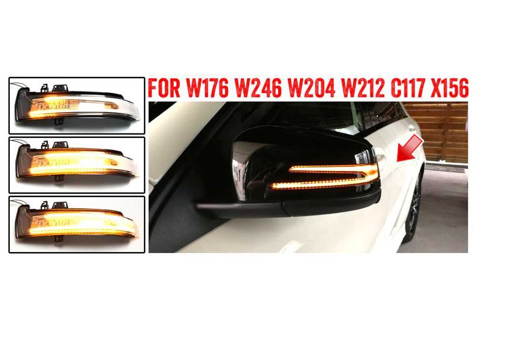 Semnalizari dinamice Mercedes A B C E S CLA GLA CLS GLK