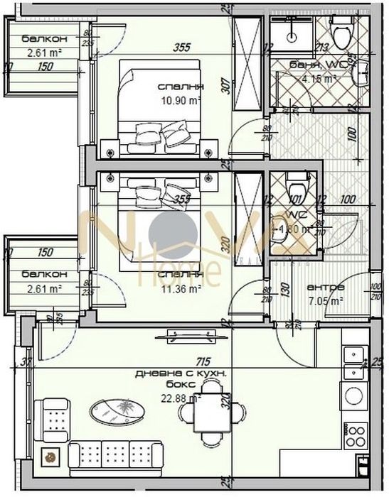 Продава се Тристаен апартамент в Варна, Изгрев - 96 кв.м за 765 €/кв.м - Снимка #1