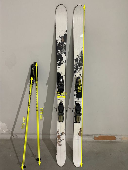 Ски Rossignol Scratch 180 със сак и щеки