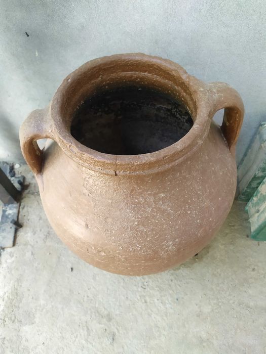 Горшок (Куза) для интерьера из натурального сырья