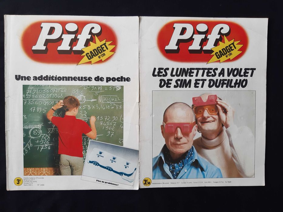 Колекция Стари Френски Списания Pif Gadjet 18 Броя