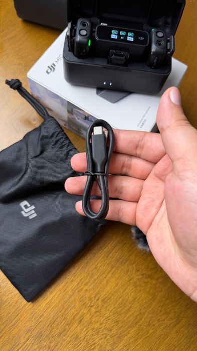 Микрофон DJI Mic 2TX + 1RX + charging case черный