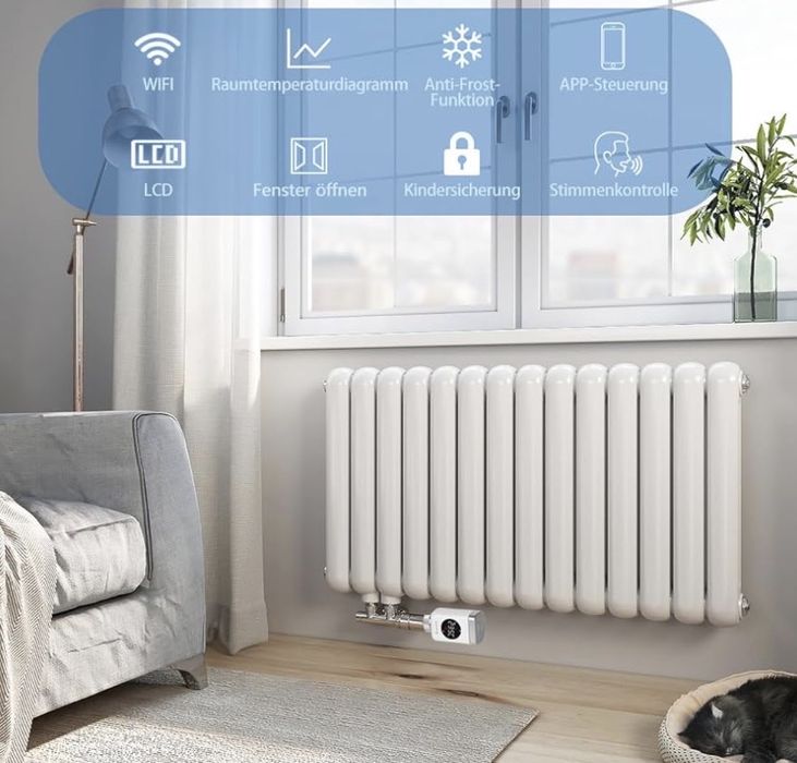 Set 3 buc - Termostat inteligent SALCAR  pentru radiator TRV801W