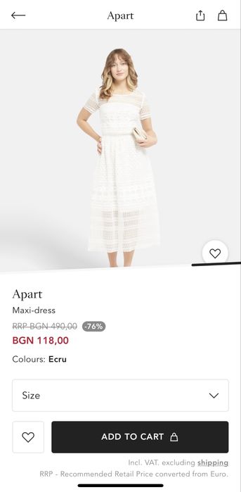 Рокля Apart glamour