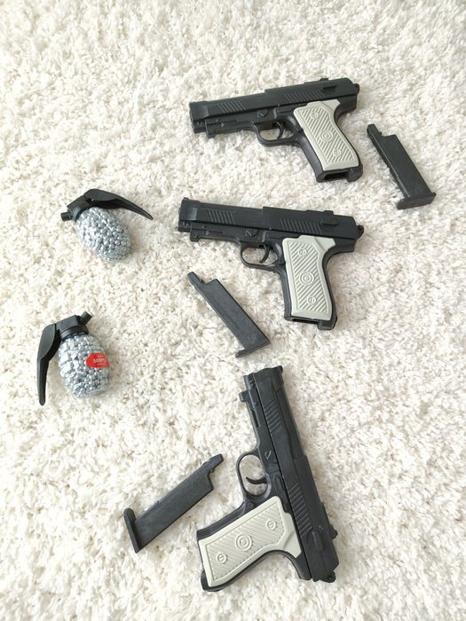 Pistol cu bile copii , bile incluse 500buc ( Pistol Plastic cu bile )