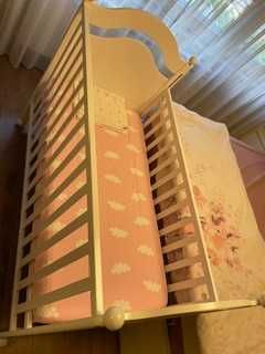Дървена кошара 60/120 см + Матрак ТЕД
