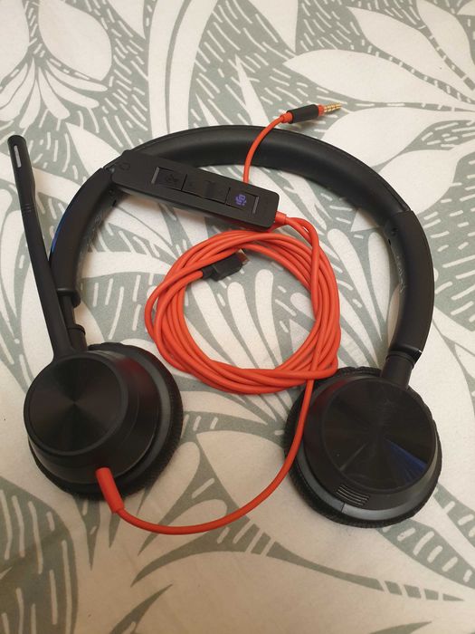 Plantronics Casti Blackwire 3325 cu fir cu Jack si cu adaptor Usb C noii