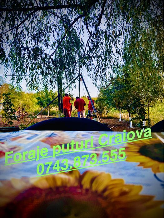 Foraje puturi,fantani Craiova  Dolj Mehedinți Vâlcea Olt Ghindeni