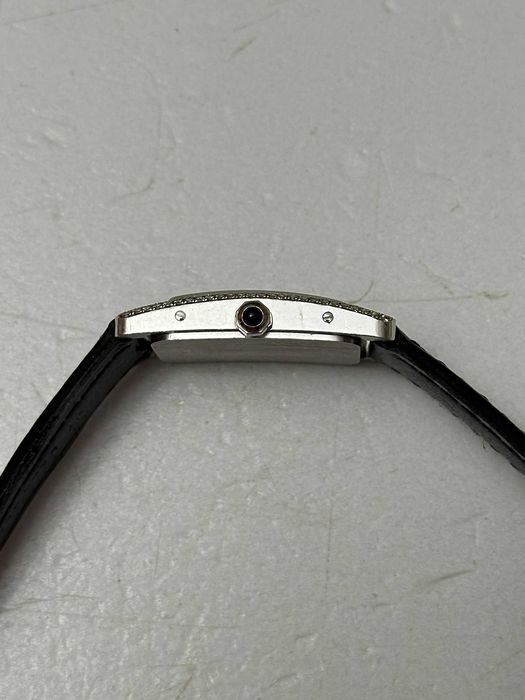 CEAS AUR alb 18K + 144 Diamante = 1.44CT - LAUSANNE - Model Cartier TANK - 17.5g. !