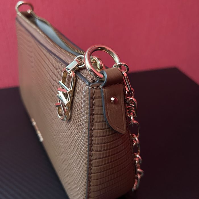 Твърда чанта за рамо MICHAEL Michael Kors Empire от естествена кожа