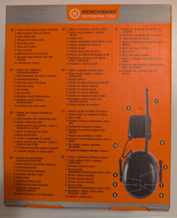 Casti pentru protectie auditiva, Werckmann Professional, Functie radio