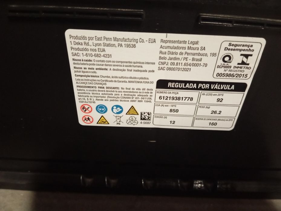 Baterie auto BMW 92 amperi AGM Start Stop import Germania stare perfec