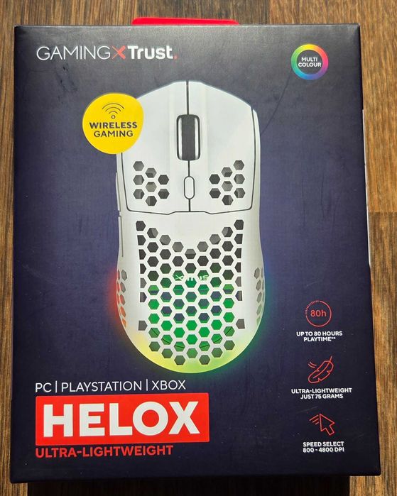 Геймърска Мишка: Trust GXT 929W Helox Ultra-lightweight Wireless - Бяла