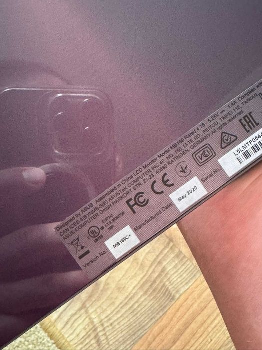 monitor portabil 15.6" ips asus mb169c+