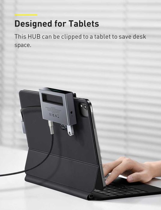 Baseus Magic Multifunctional Hub PD-100W / 4K-60Hz для iPad / MacBook