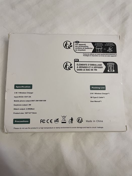 Statie incarcare multifunctionala 3 in 1, iphone, samsung