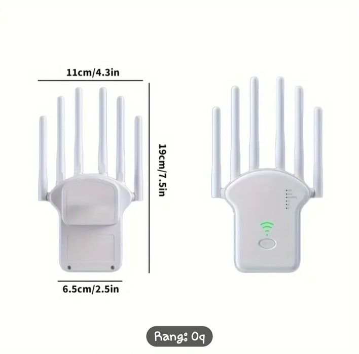 WiFi uselitil 2.4G & 5G.      6 antennali WiFi signal kuchaytirgich